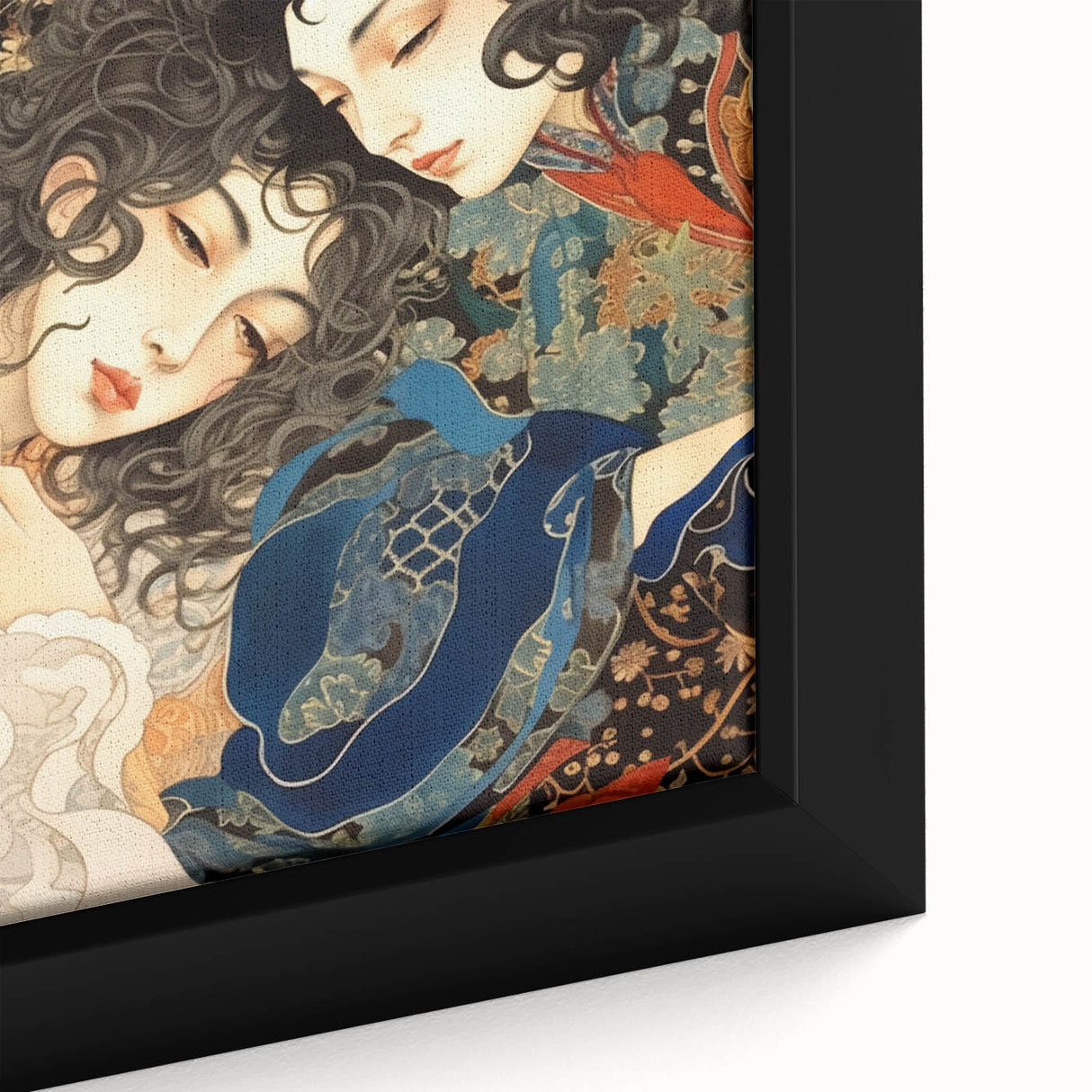 Electric Art Canvas – Vibrant Abstract Electric Painting of Dreamy Figures