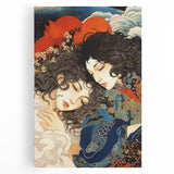 Electric Art Canvas – Vibrant Abstract Electric Painting of Dreamy Figures