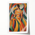 Electric Wall Art – Vibrant Abstract Painting of Colorful Flowing Figures