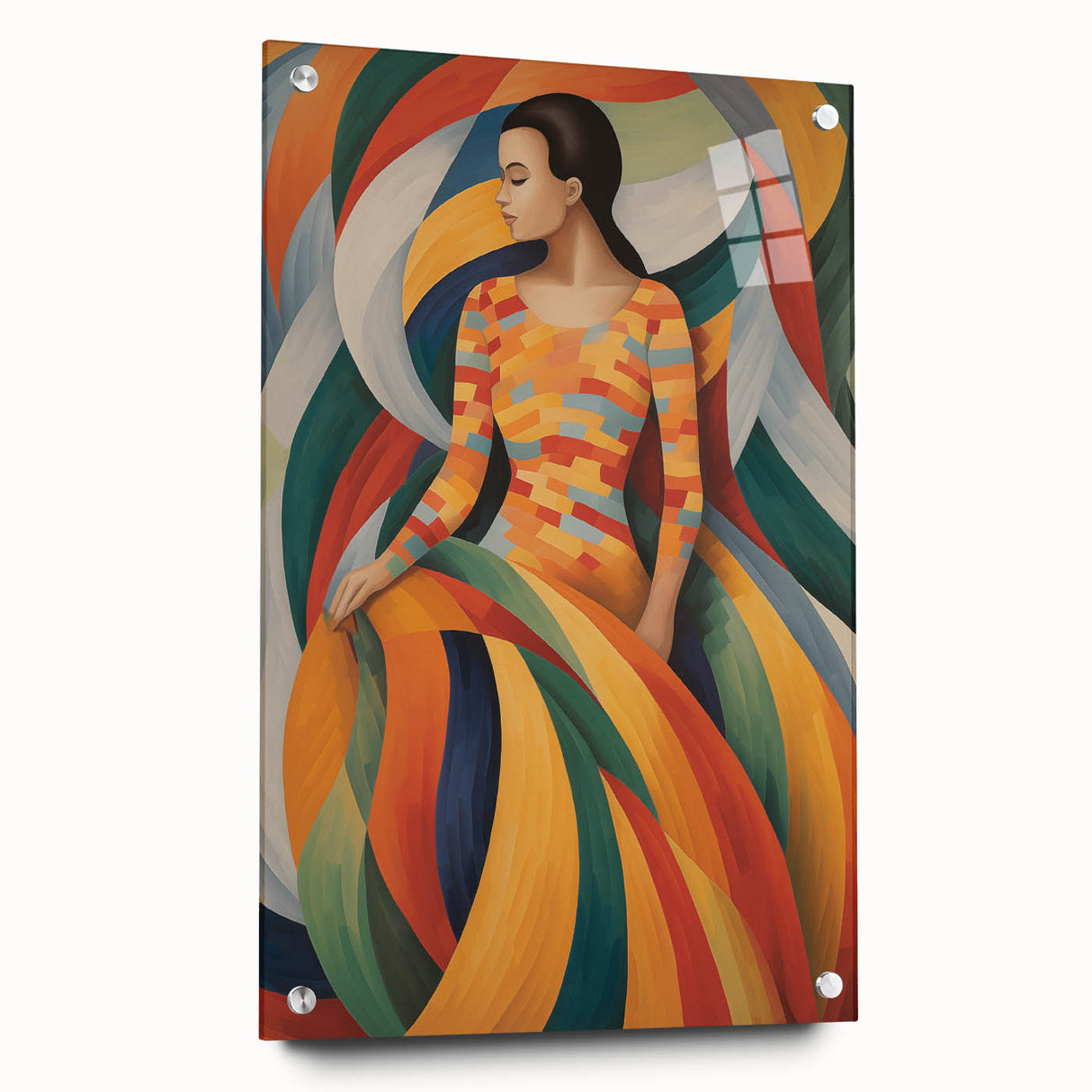 Electric Wall Art: Vibrant Abstract Electric Painting for Modern Decor