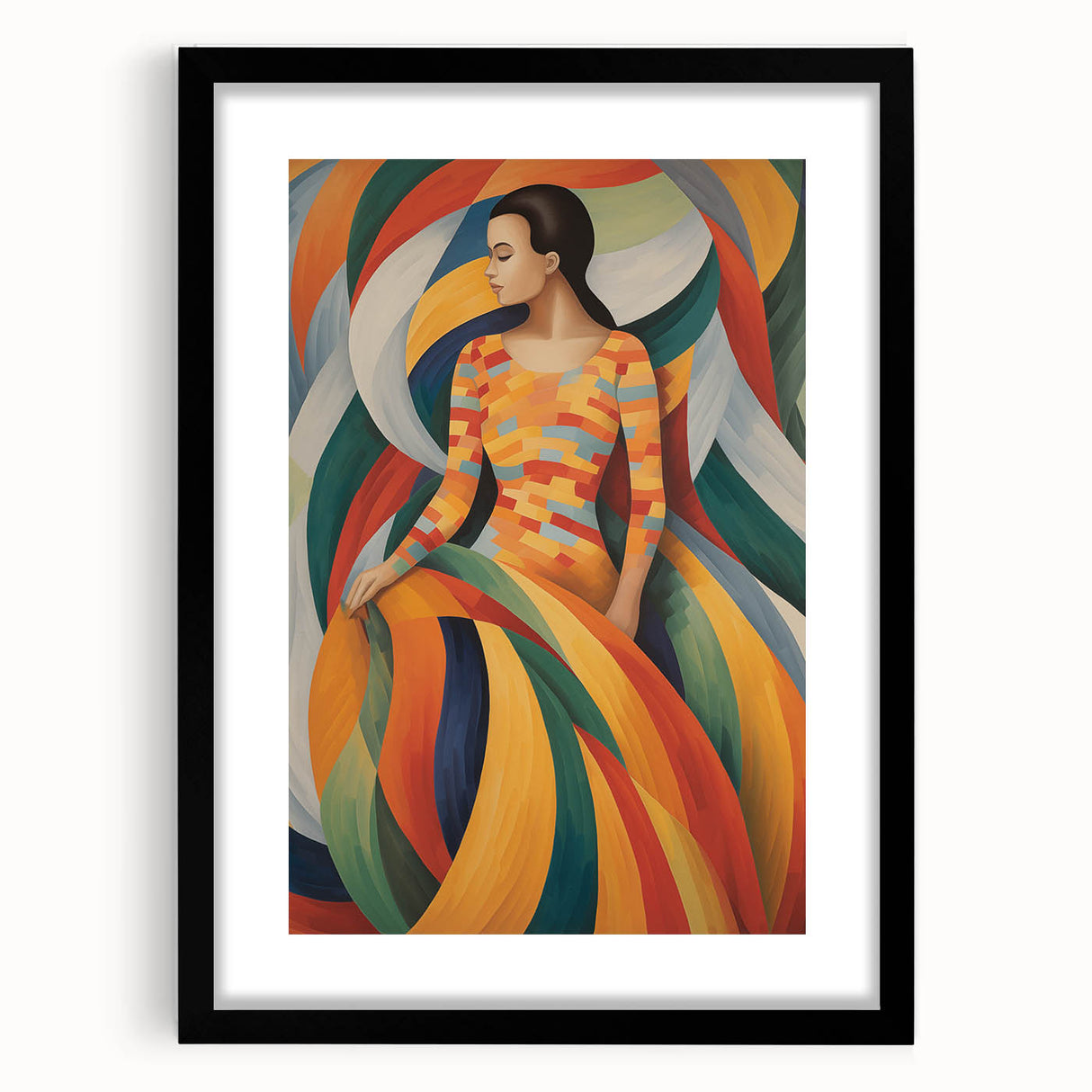 Electric Wall Art: Vibrant Abstract Electric Painting for Modern Decor