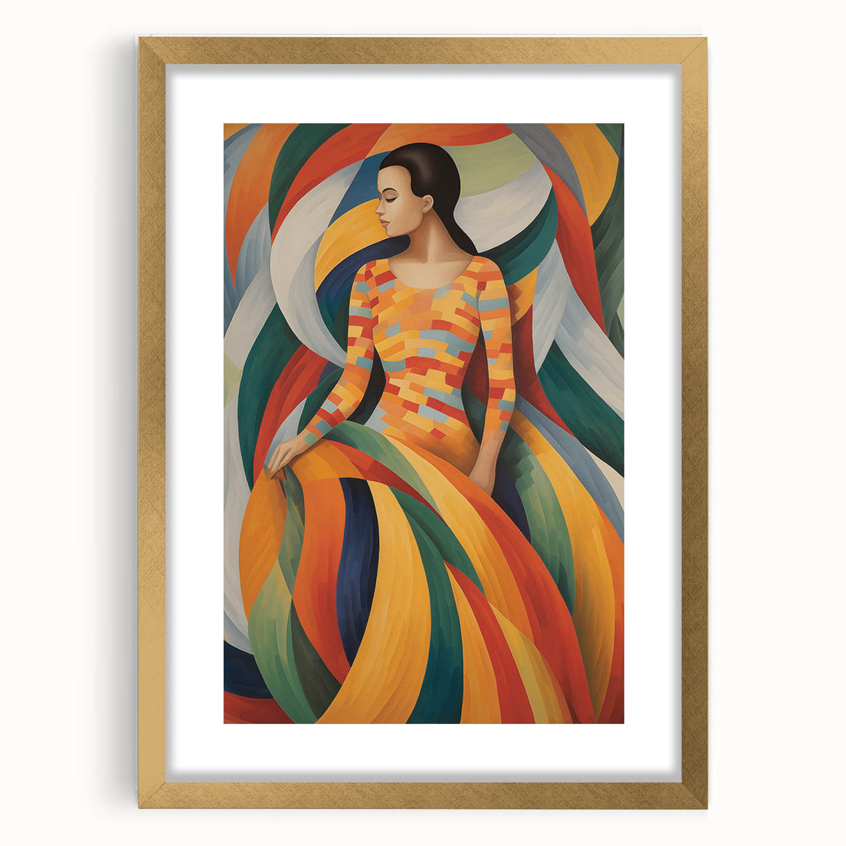 Electric Wall Art: Vibrant Abstract Electric Painting for Modern Decor