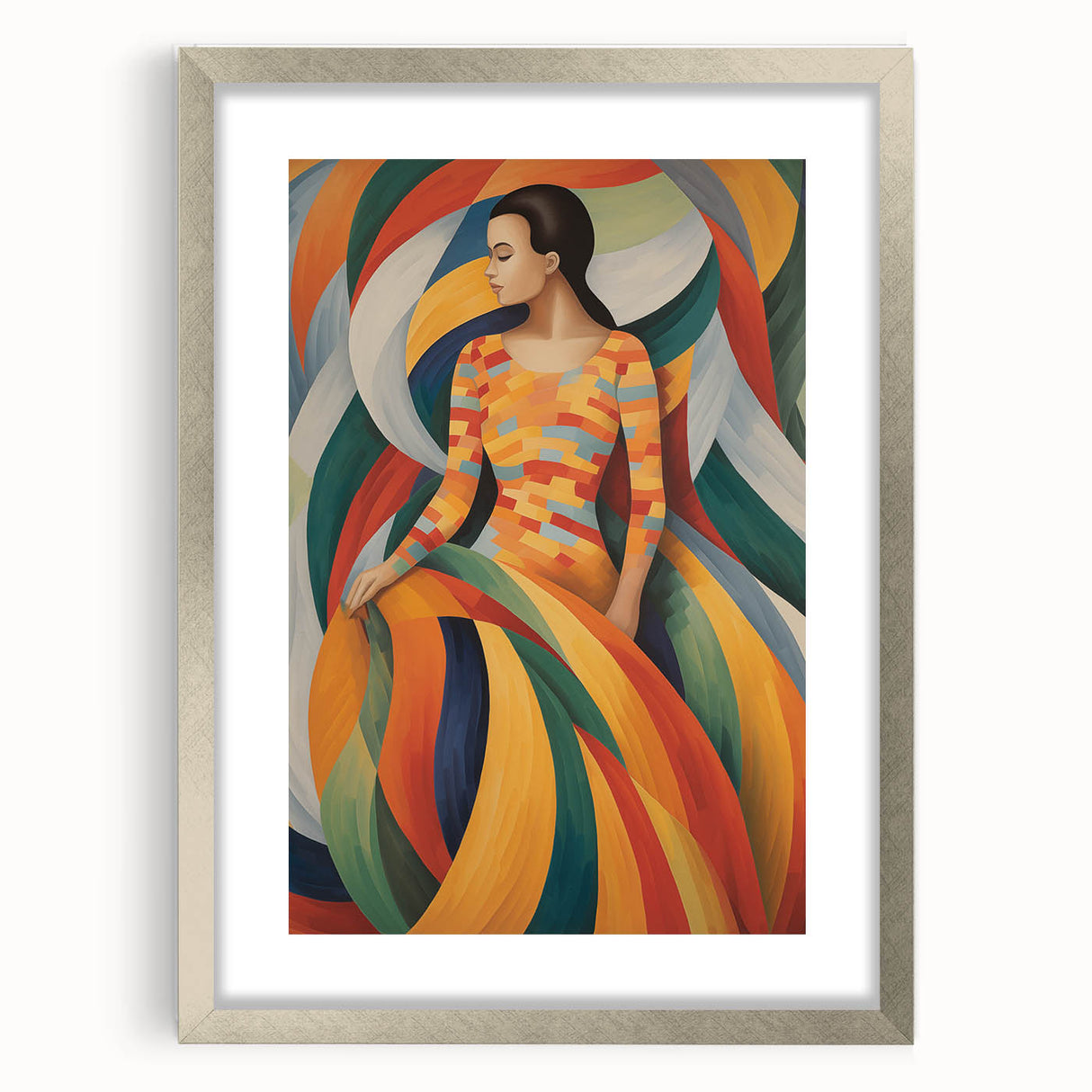 Electric Wall Art: Vibrant Abstract Electric Painting for Modern Decor