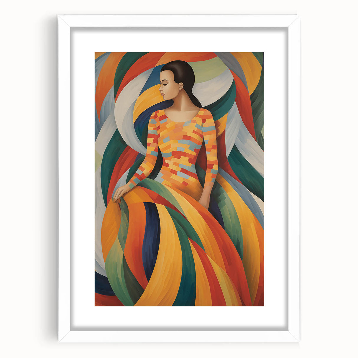 Electric Wall Art: Vibrant Abstract Electric Painting for Modern Decor