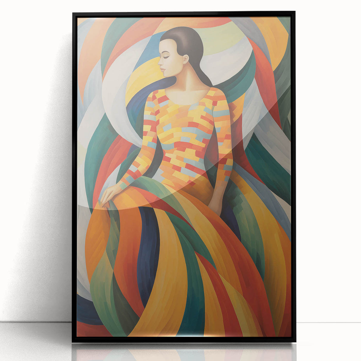 Electric Wall Art: Vibrant Abstract Electric Painting for Modern Decor