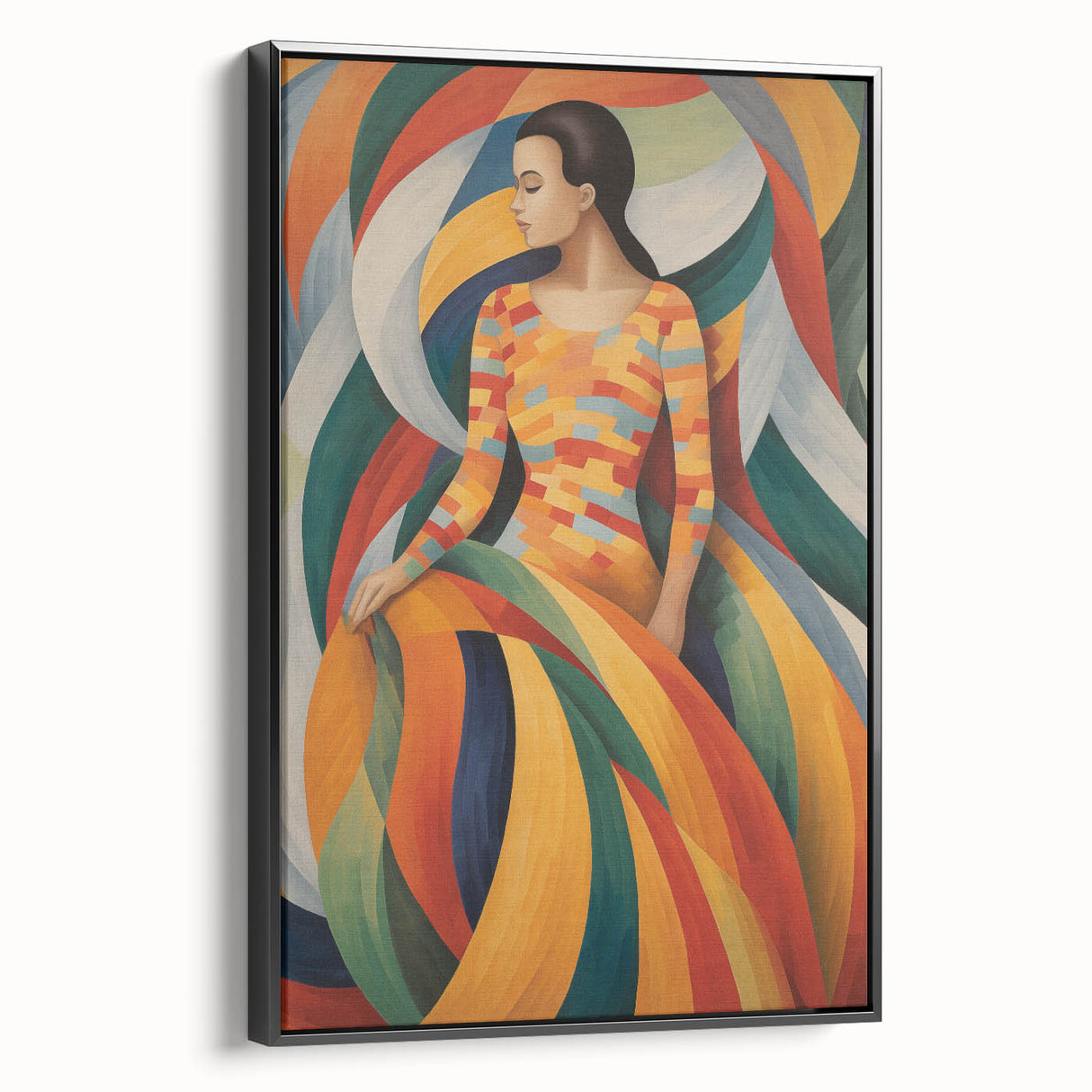 Electric Wall Art: Vibrant Abstract Electric Painting for Modern Decor