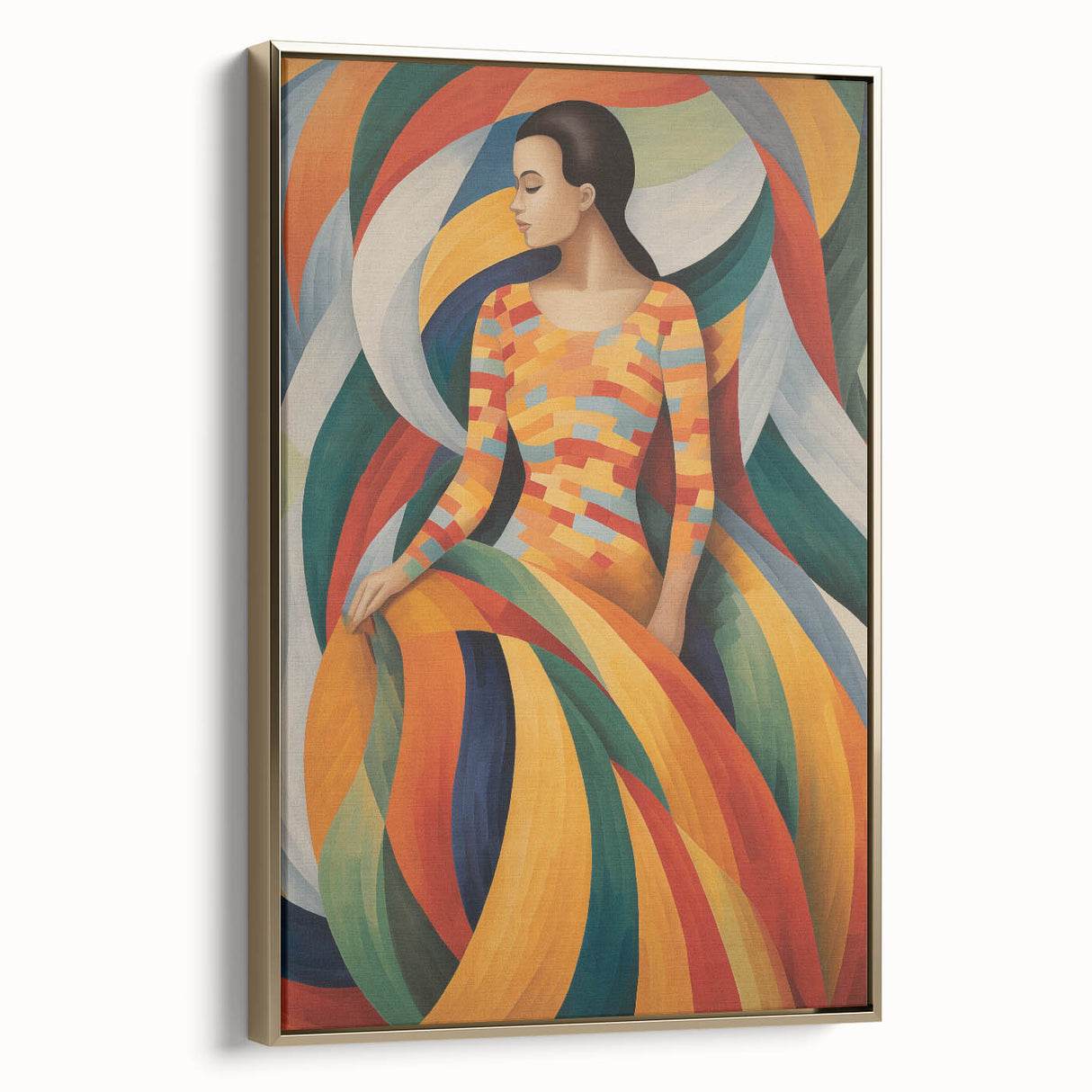 Electric Wall Art: Vibrant Abstract Electric Painting for Modern Decor
