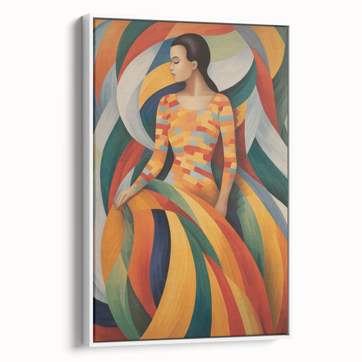 Electric Wall Art: Vibrant Abstract Electric Painting for Modern Decor