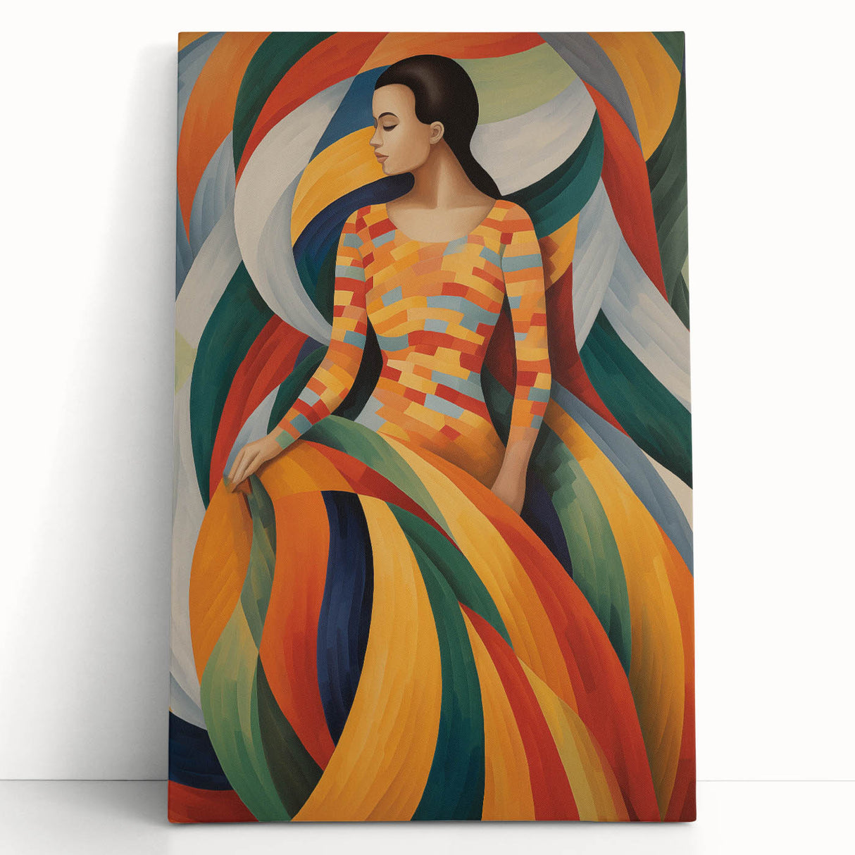 Electric Wall Art: Vibrant Abstract Electric Painting for Modern Decor