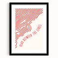 Electric Wall Art – Modern Abstract Electric Print with Red Line Art
