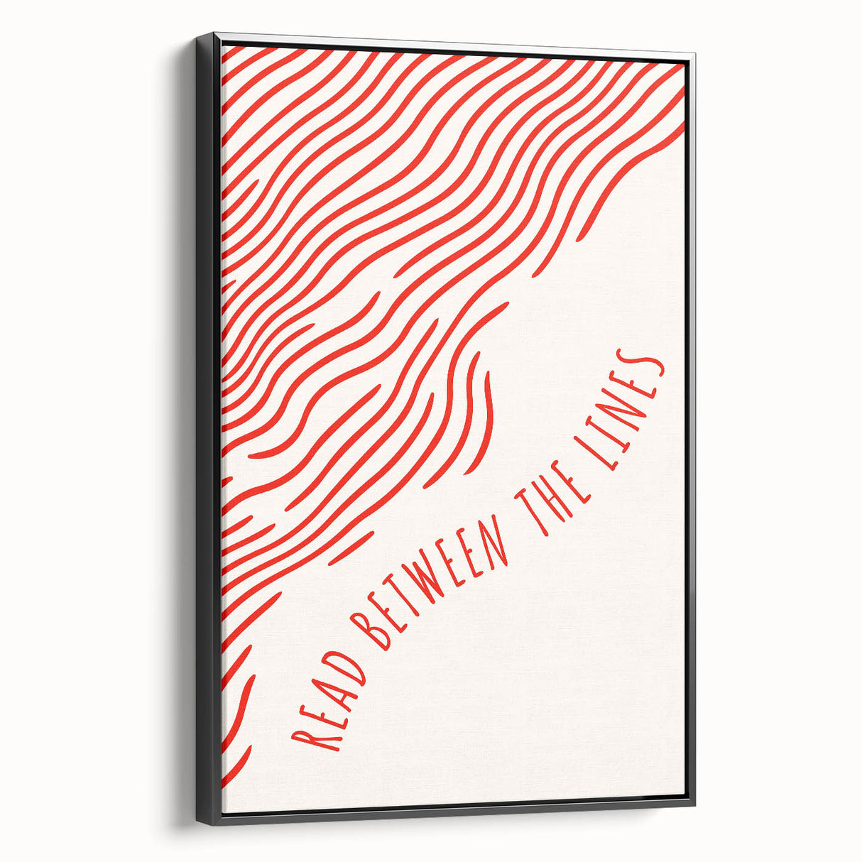 Electric Wall Art – Modern Abstract Electric Print with Red Line Art