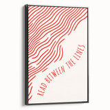 Electric Wall Art – Modern Abstract Electric Print with Red Line Art
