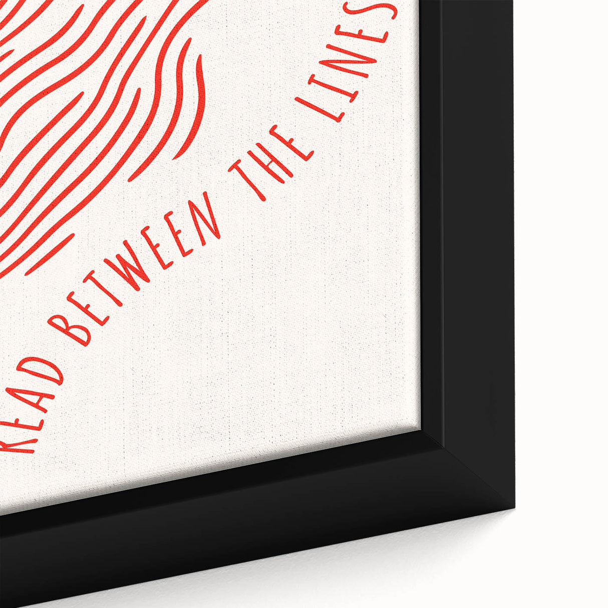 Electric Wall Art – Modern Abstract Electric Print with Red Line Art