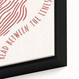 Electric Wall Art – Modern Abstract Electric Print with Red Line Art