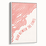 Electric Wall Art – Modern Abstract Electric Print with Red Line Art