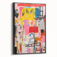 Abstract Electric Pop Art Canvas - Vibrant Modern Wall Art Decor