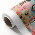 Abstract Electric Wall Art – Bold Vibrant Electric Monster Face Print