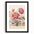 Electric Floral Wall Art – Vibrant Peony and Butterfly Electric Art Print
