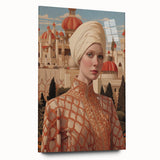 Electric Wall Art – Regal Portrait of Woman in Desert Palace Electric Print