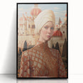 Electric Wall Art – Regal Portrait of Woman in Desert Palace Electric Print