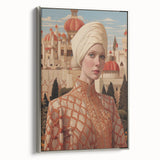 Electric Wall Art – Regal Portrait of Woman in Desert Palace Electric Print