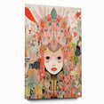 Electric Wall Art – Vibrant Abstract Floral Mask Electric Art Print