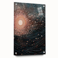 Electric Wall Art – Abstract Cosmic Light and Waves Electric Art Print