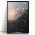 Electric Wall Art – Abstract Cosmic Light and Waves Electric Art Print