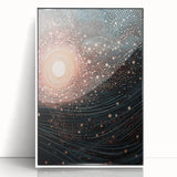 Electric Wall Art – Abstract Cosmic Light and Waves Electric Art Print