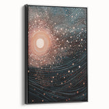 Electric Wall Art – Abstract Cosmic Light and Waves Electric Art Print
