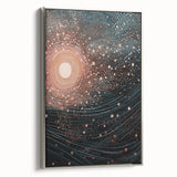 Electric Wall Art – Abstract Cosmic Light and Waves Electric Art Print