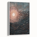 Electric Wall Art – Abstract Cosmic Light and Waves Electric Art Print