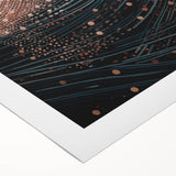 Electric Wall Art – Abstract Cosmic Light and Waves Electric Art Print