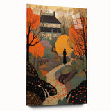 Electric Wall Art – Vibrant Autumn Landscape with Silhouette Electric Print