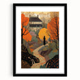 Electric Wall Art – Vibrant Autumn Landscape with Silhouette Electric Print