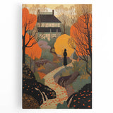 Electric Wall Art – Vibrant Autumn Landscape with Silhouette Electric Print