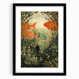Electric Wall Art – Vibrant Underwater Scene with Fish Electric Art Print