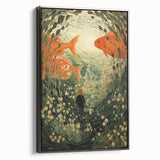 Electric Wall Art – Vibrant Underwater Scene with Fish Electric Art Print