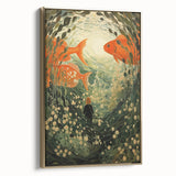 Electric Wall Art – Vibrant Underwater Scene with Fish Electric Art Print