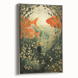 Electric Wall Art – Vibrant Underwater Scene with Fish Electric Art Print