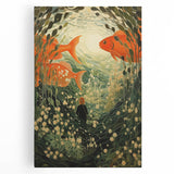 Electric Wall Art – Vibrant Underwater Scene with Fish Electric Art Print