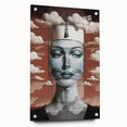 Electric Wall Art – Surreal Portrait with Clouds Electric Art Print