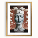 Electric Wall Art – Surreal Portrait with Clouds Electric Art Print