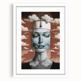 Electric Wall Art – Surreal Portrait with Clouds Electric Art Print