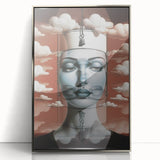 Electric Wall Art – Surreal Portrait with Clouds Electric Art Print
