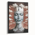 Electric Wall Art – Surreal Portrait with Clouds Electric Art Print