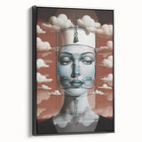 Electric Wall Art – Surreal Portrait with Clouds Electric Art Print