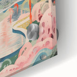 Electric Wall Art: Modern Electric Decor with Dreamy Abstract Landscape