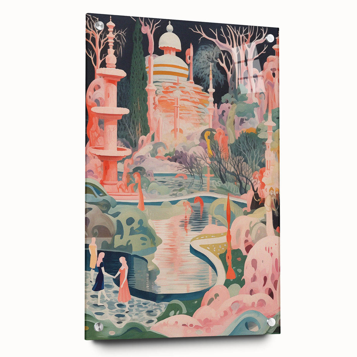 Electric Wall Art: Modern Electric Decor with Dreamy Abstract Landscape