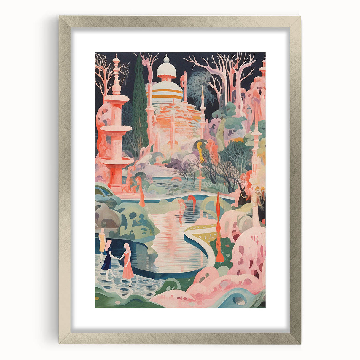 Electric Wall Art: Modern Electric Decor with Dreamy Abstract Landscape